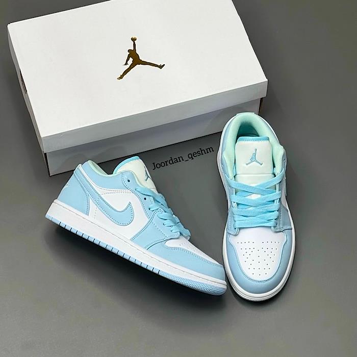 کتونی جردن ابی سفید Nike Air Jordan