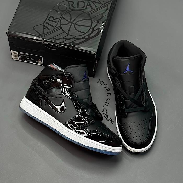 کتونی جردن ورنی مشکی Nike Air Jordan
