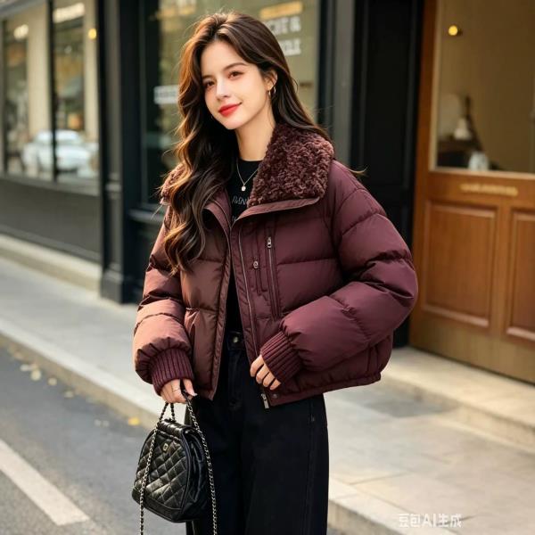 کاپشن پفکی یقه خزدار 6288