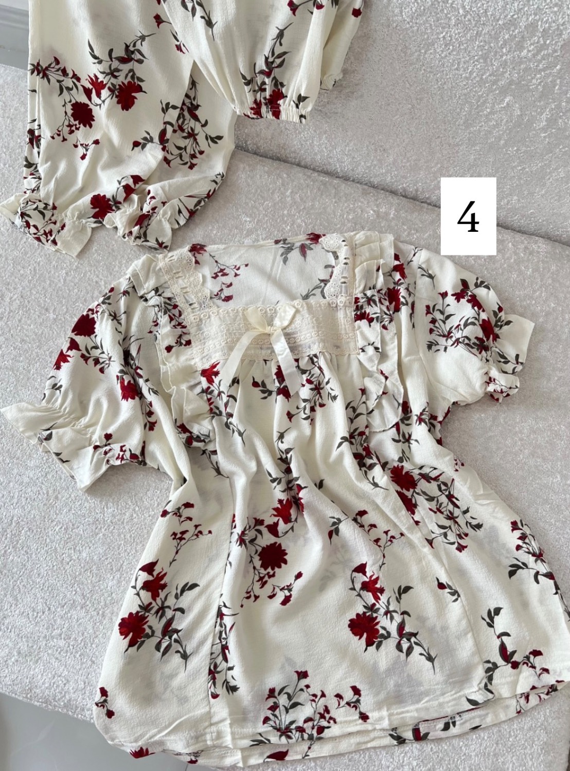 ست دو تیکه یقه گیپوری