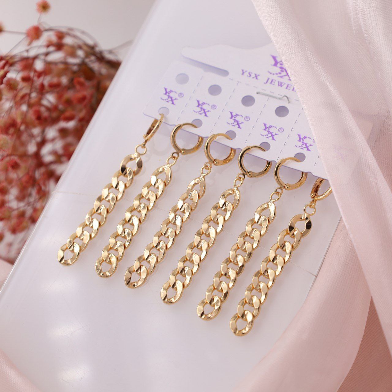 گوشواره طرح طلا کد G179