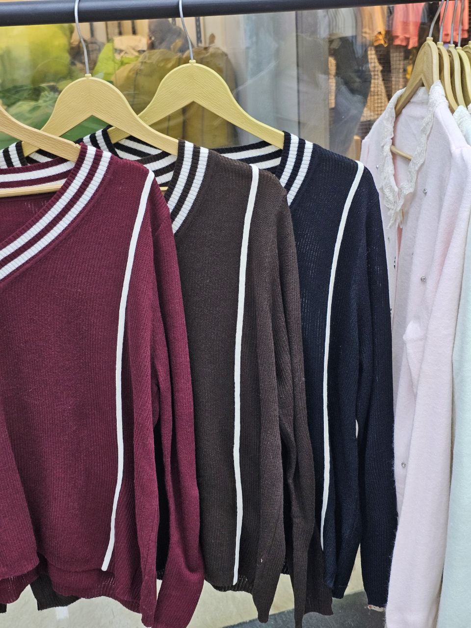 بلوز بافت یقه هفتی