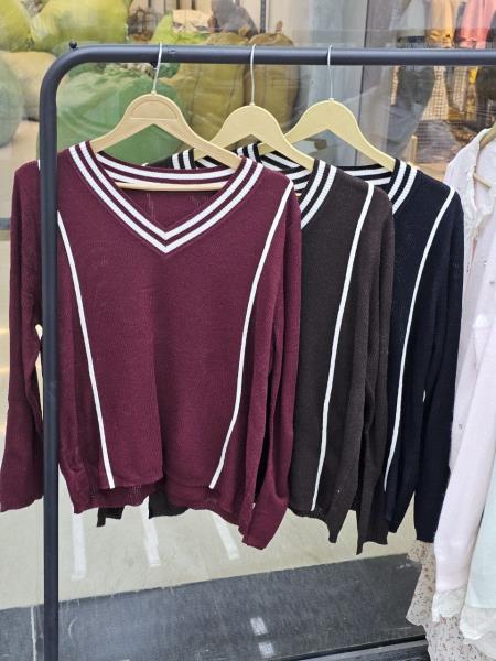 بلوز بافت یقه هفتی