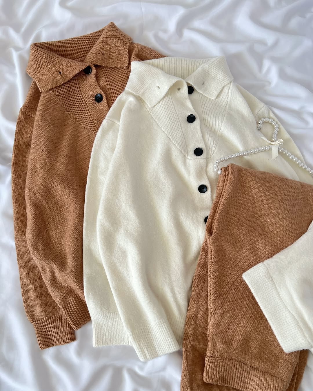 ست دو تیکه بافت یقه اسکی