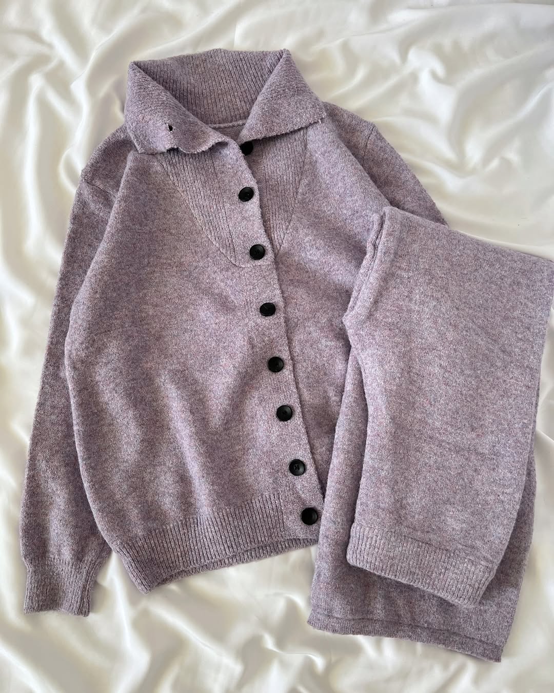 ست دو تیکه بافت یقه اسکی