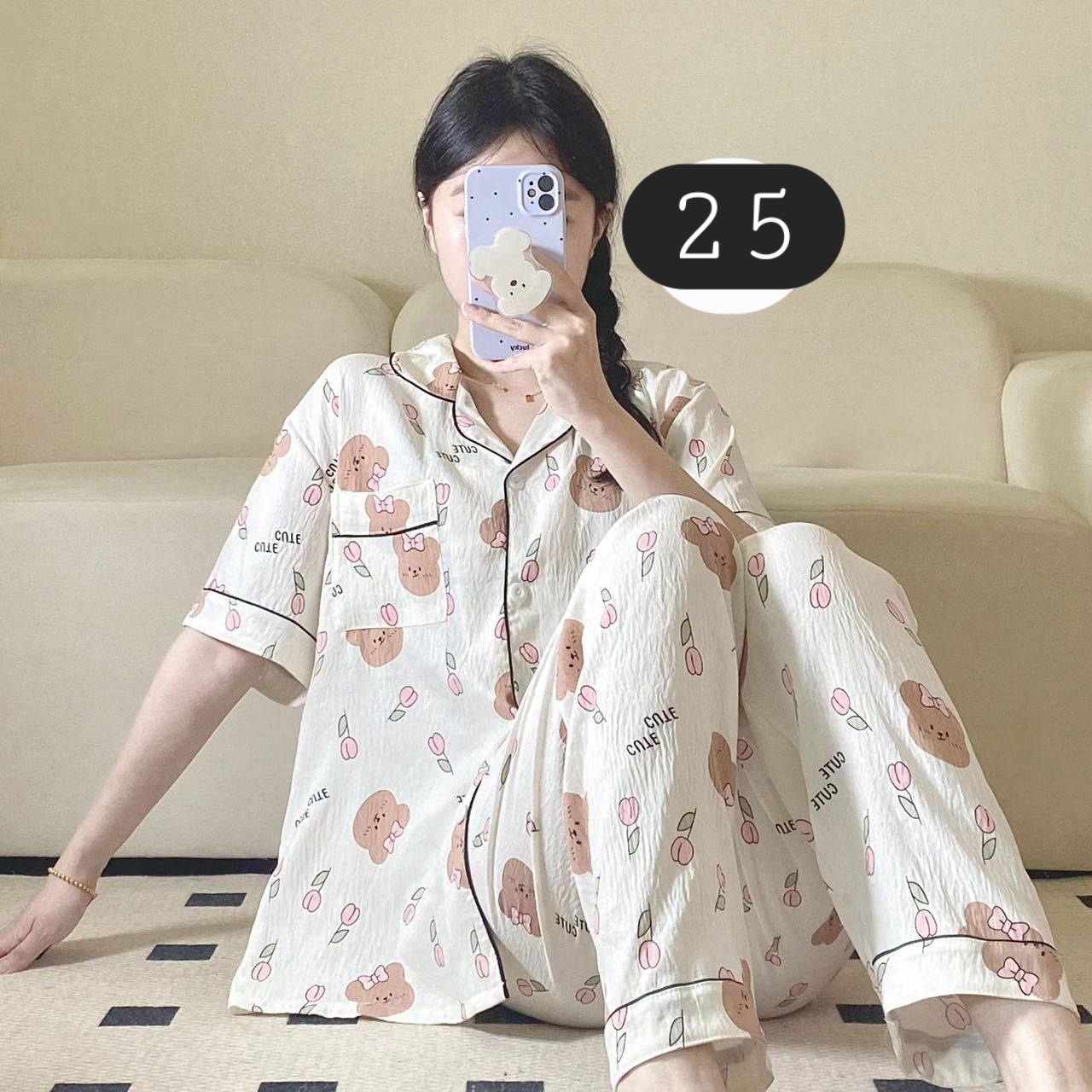 ست دو تیکه بلوز و شلوار موسلین