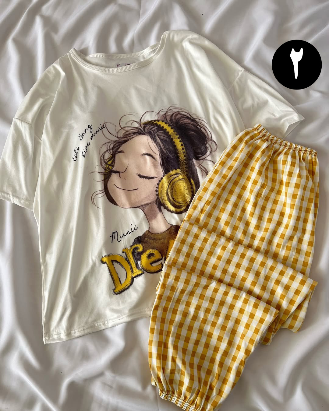 ست دو تیکه فانتزی کاپ دار 