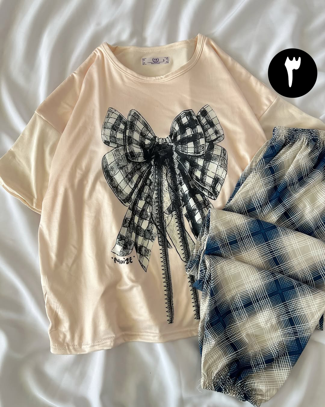 ست دو تیکه فانتزی کاپ دار 