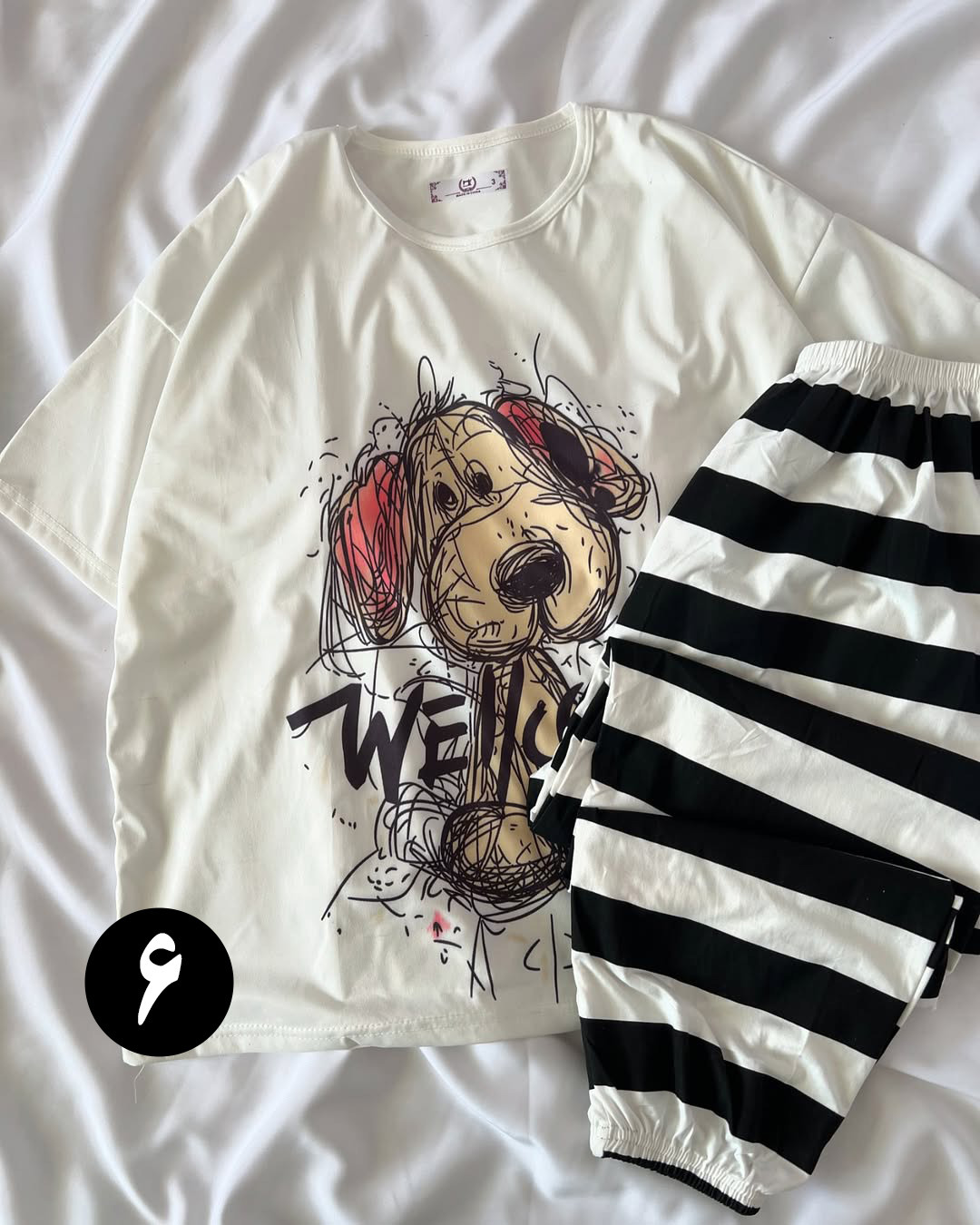 ست دو تیکه فانتزی کاپ دار 