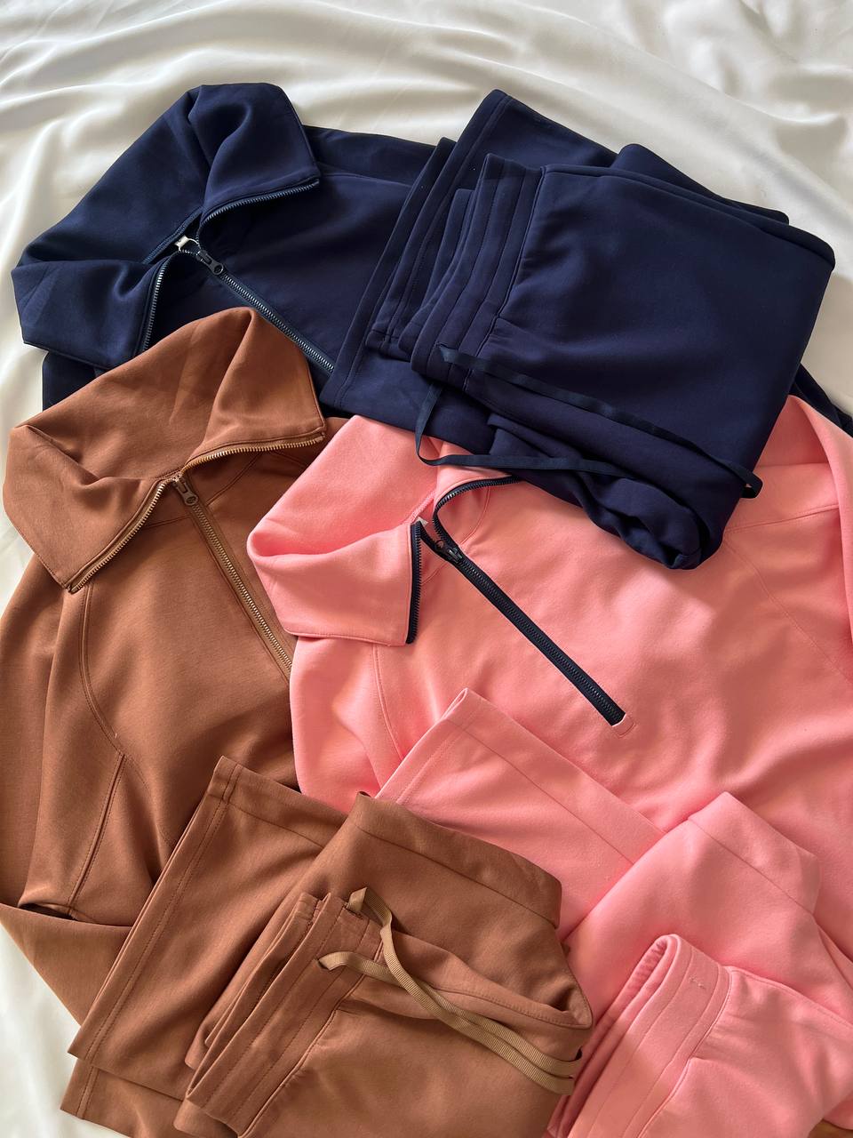 ست دورس نیم زیپ و شلوار