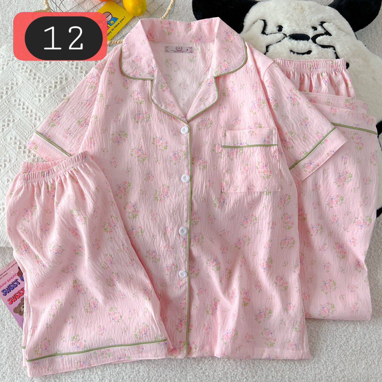 ست سه تیکه نخی طرحدار