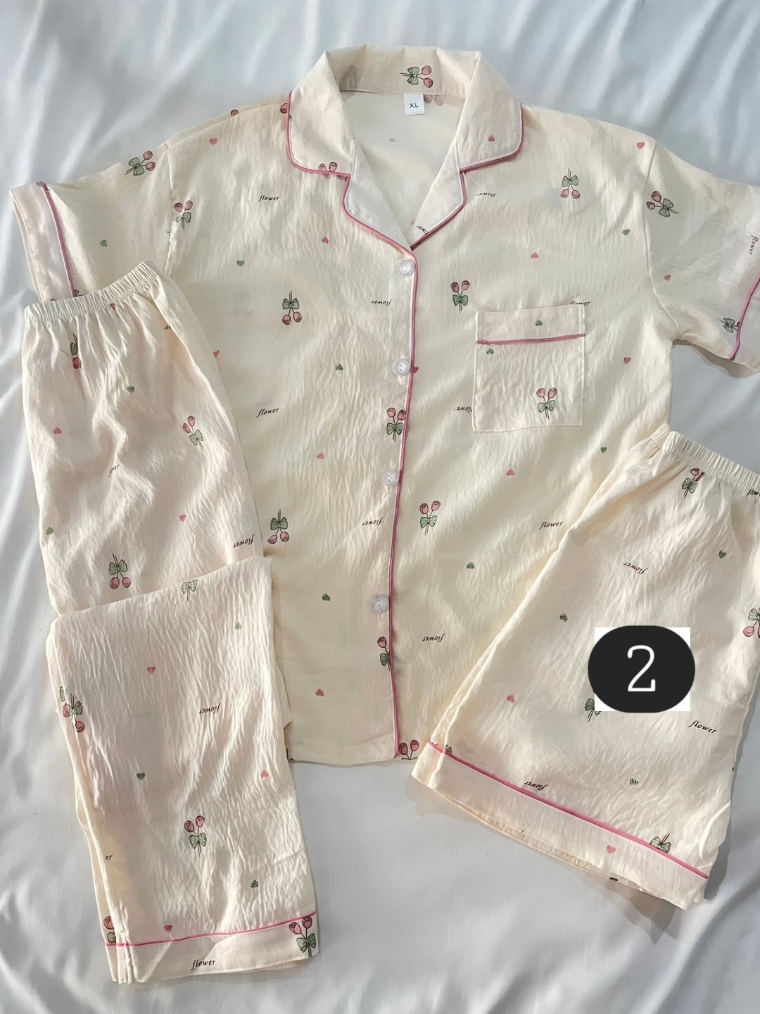 ست سه تیکه نخی طرحدار