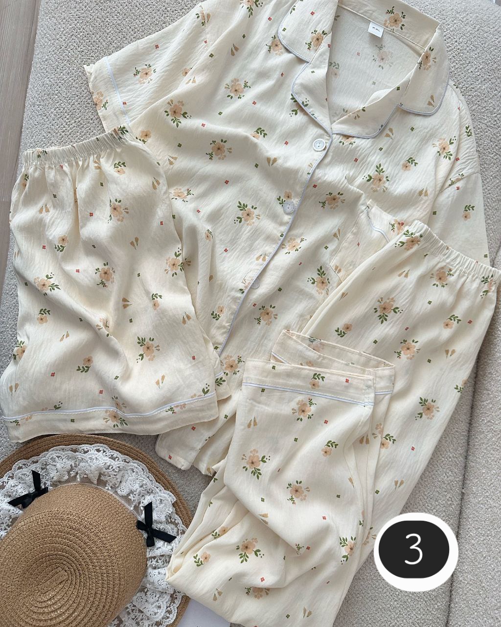 ست سه تیکه نخی طرحدار