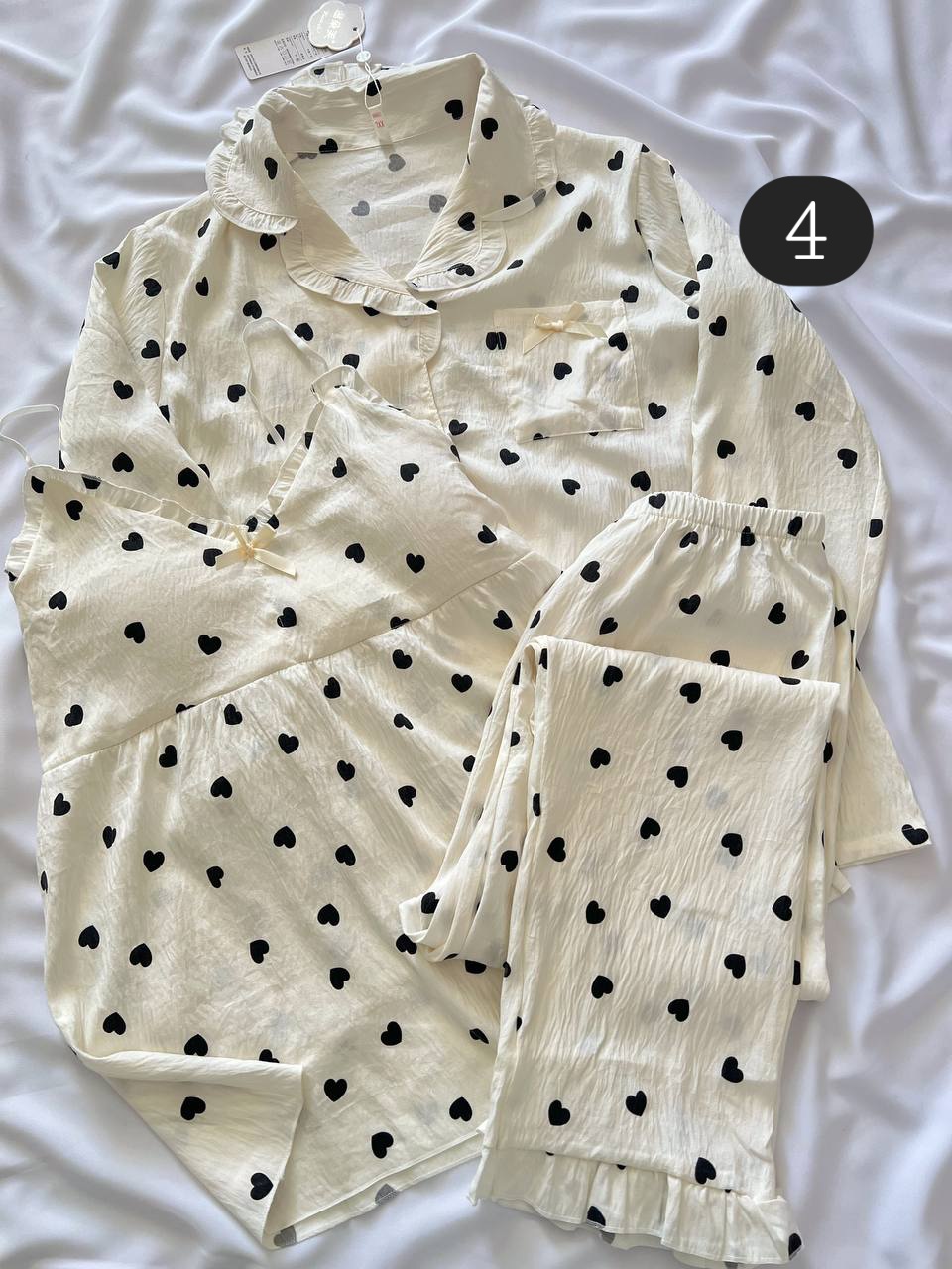 ست سه تیکه نخی فانتزی