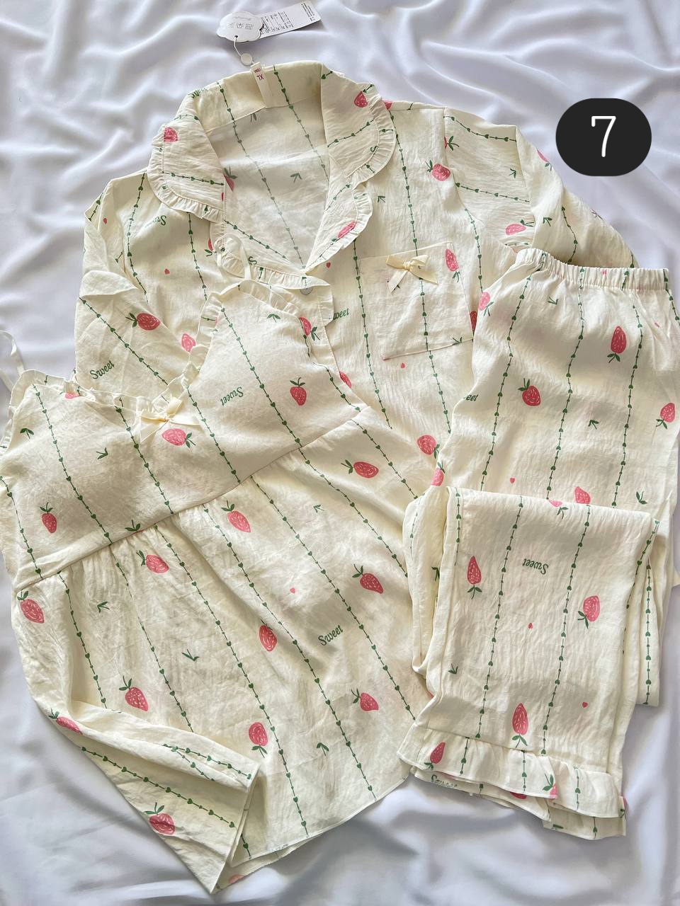 ست سه تیکه نخی فانتزی