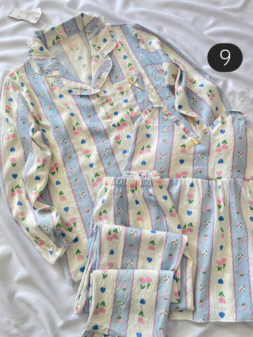 ست سه تیکه نخی فانتزی