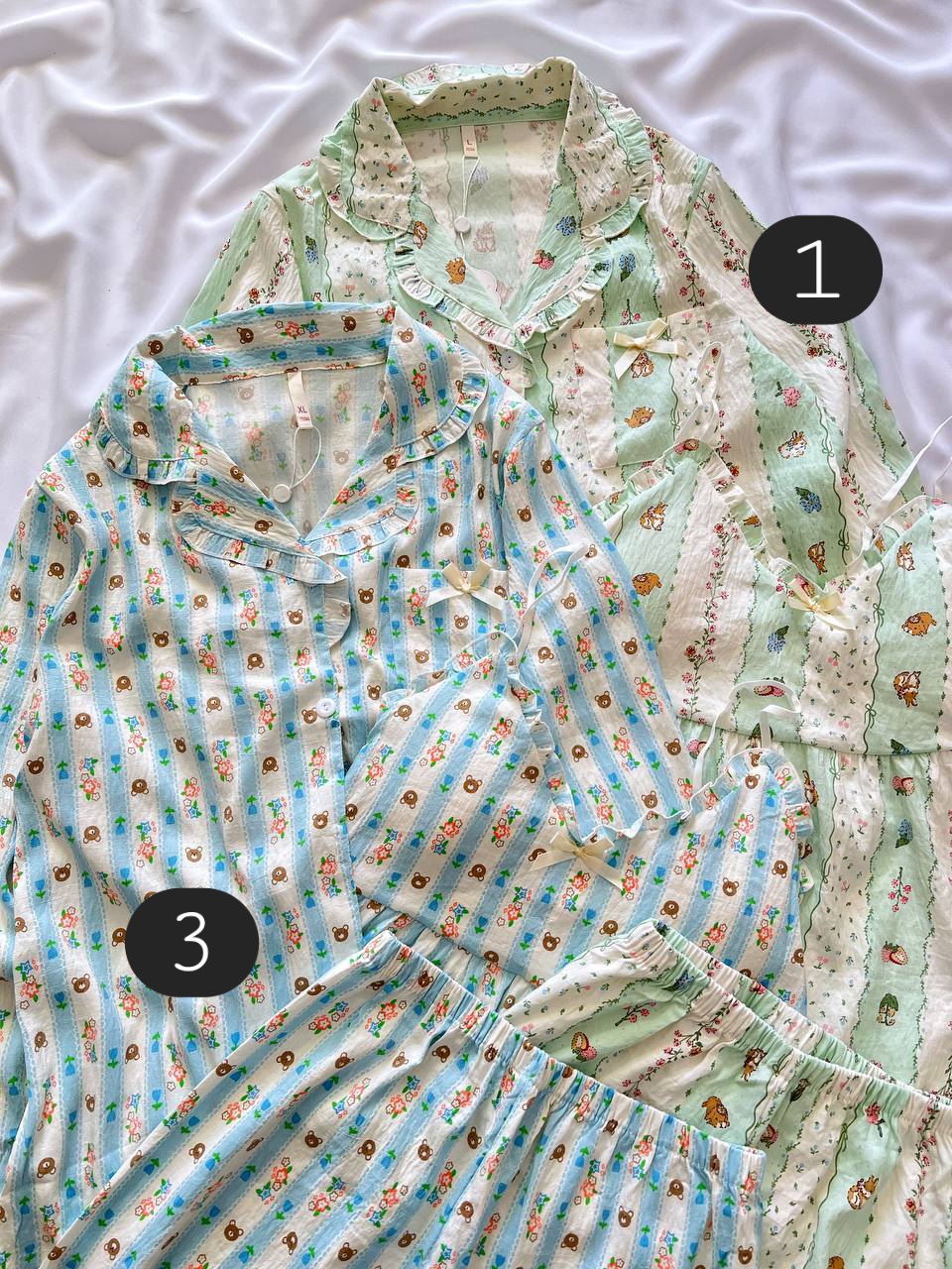 ست سه تیکه نخی فانتزی