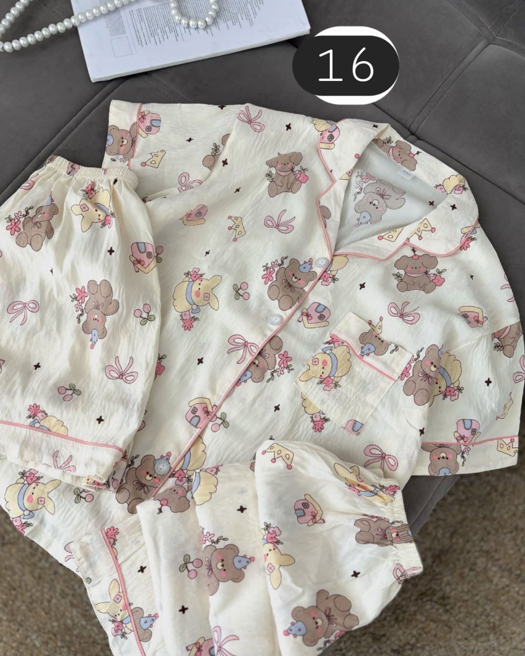 ست سه تیکه نخی فانتزی