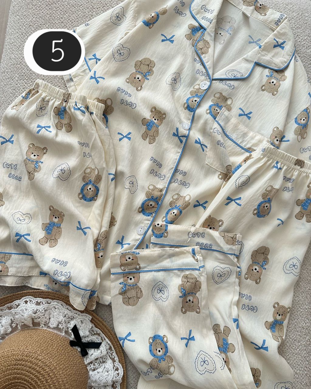 ست سه تیکه نخی فانتزی