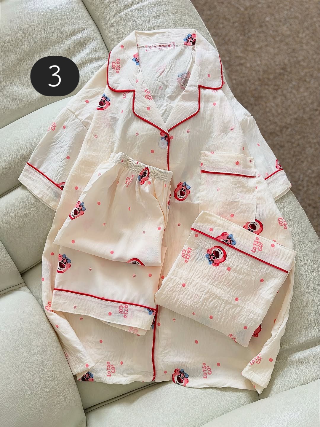 ست سه تیکه نخی فانتزی