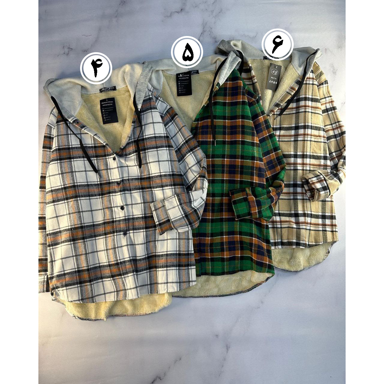 شکت چهارخونه داخل خز کلاه دار