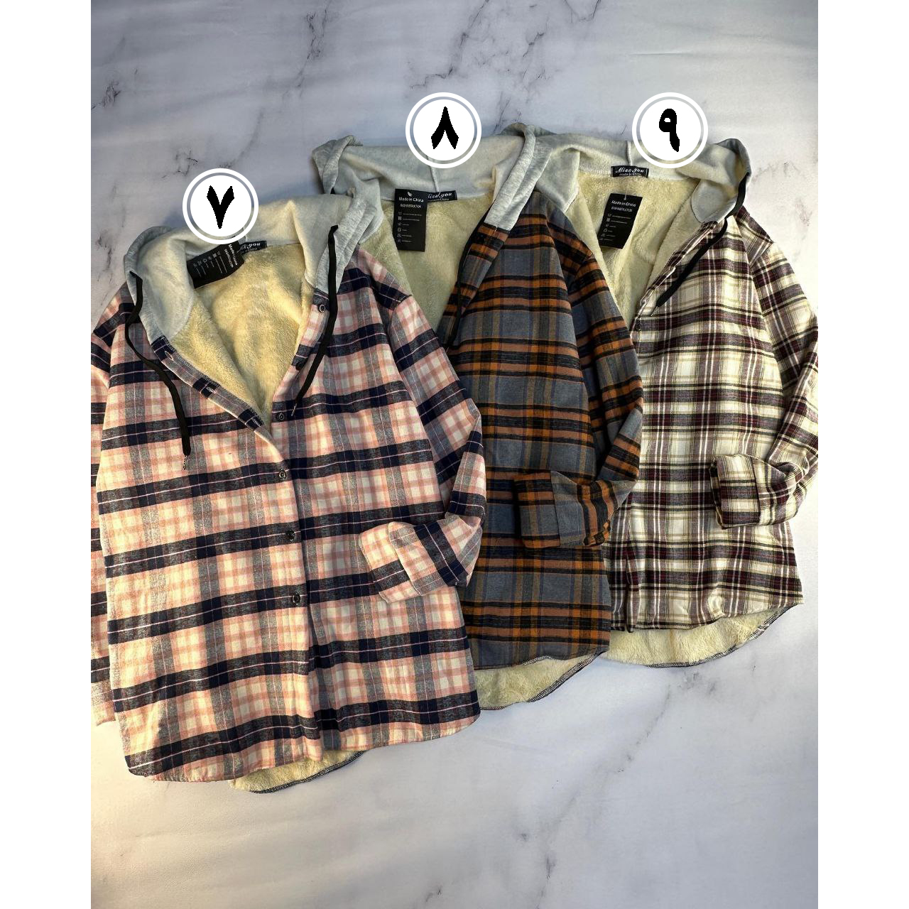 شکت چهارخونه داخل خز کلاه دار