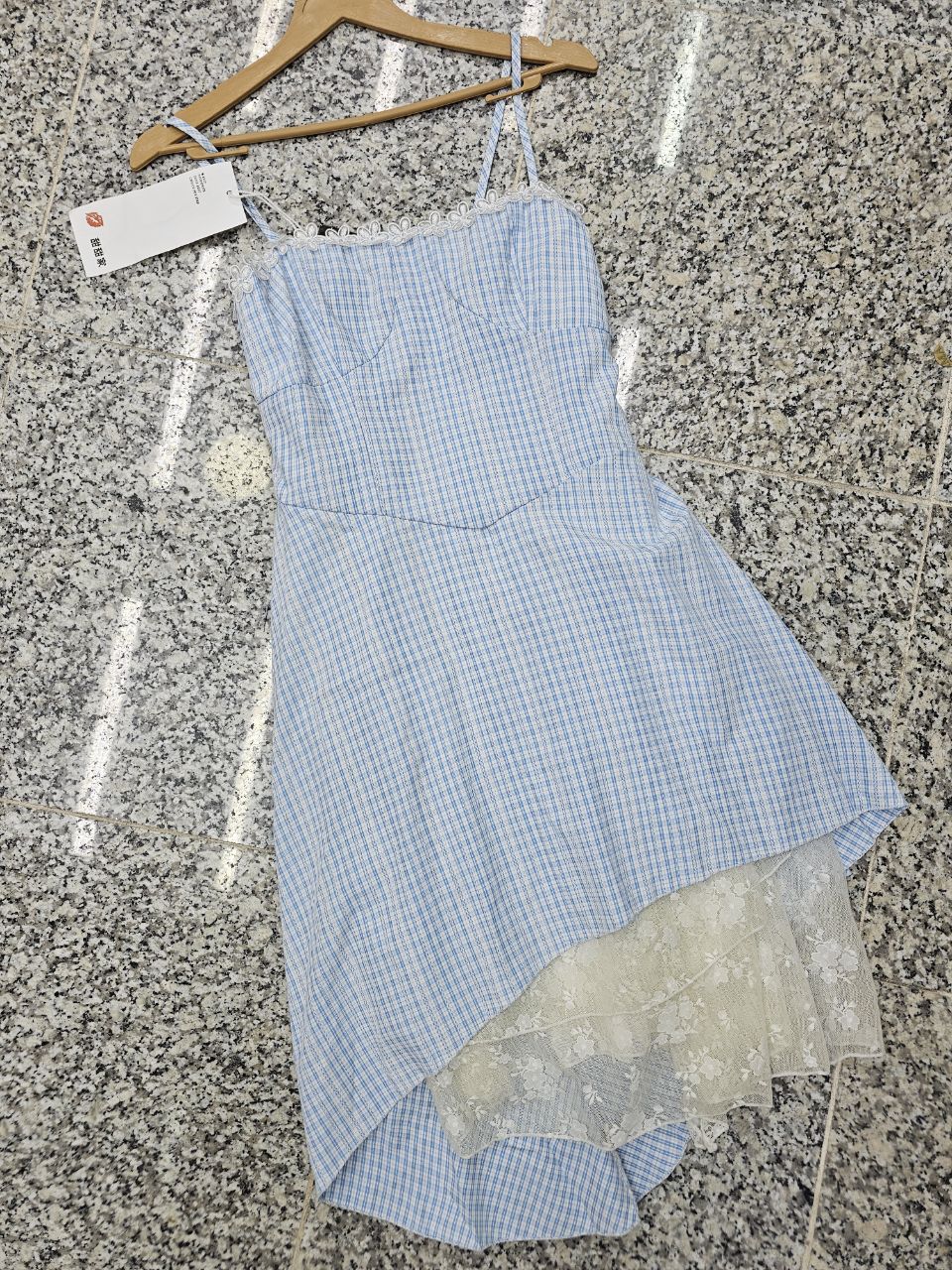 پیراهن دو بند نخی عروسکی پرنسسی