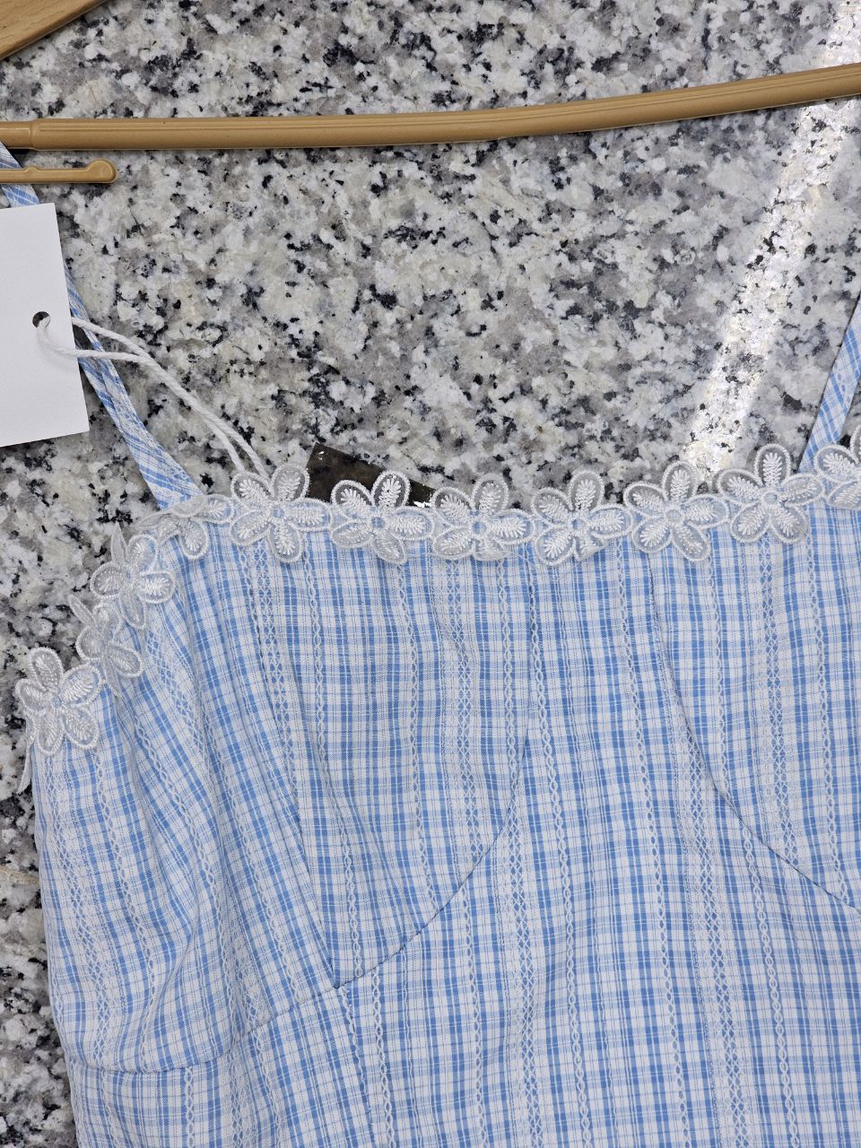 پیراهن دو بند نخی عروسکی پرنسسی