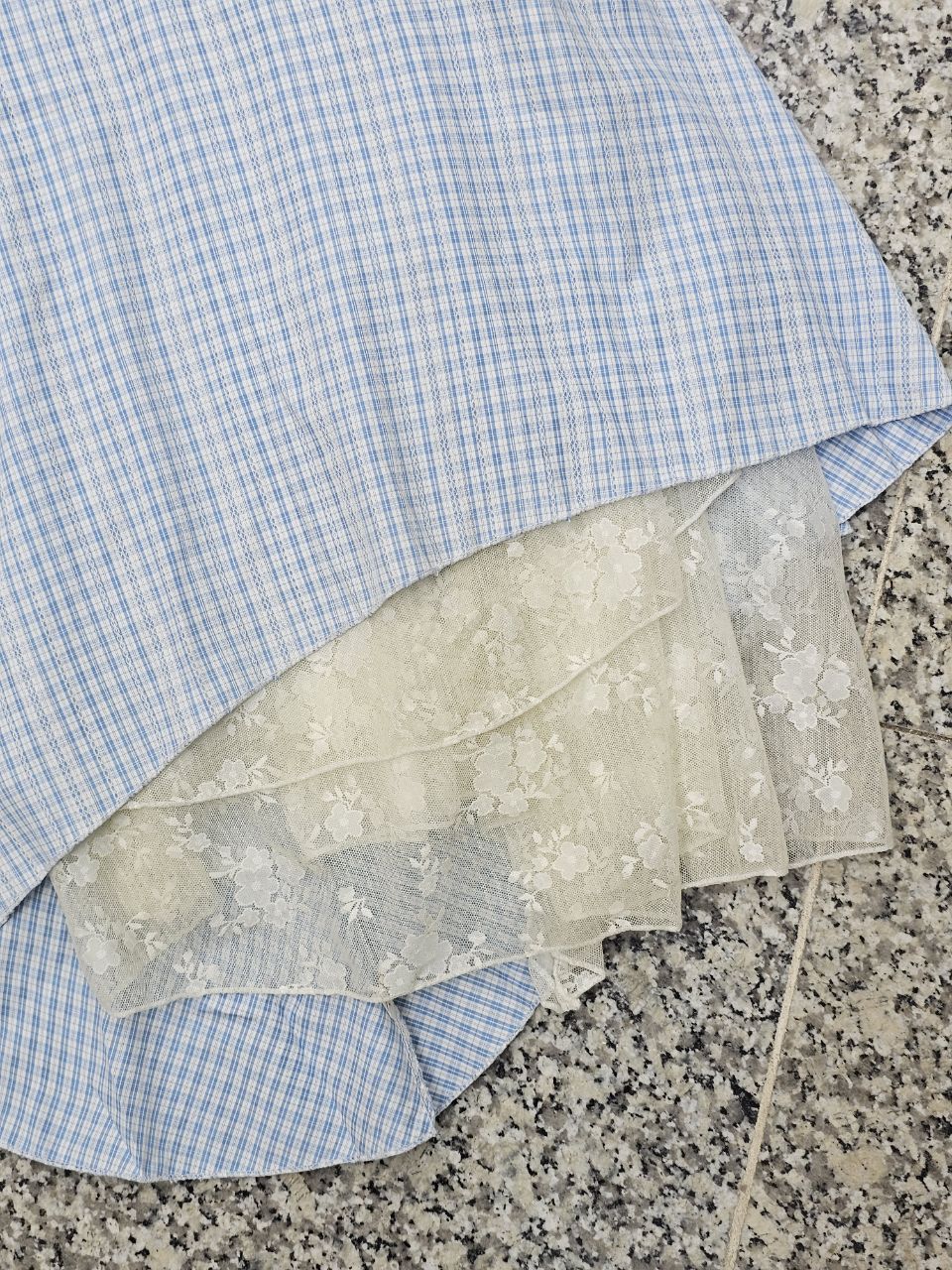 پیراهن دو بند نخی عروسکی پرنسسی