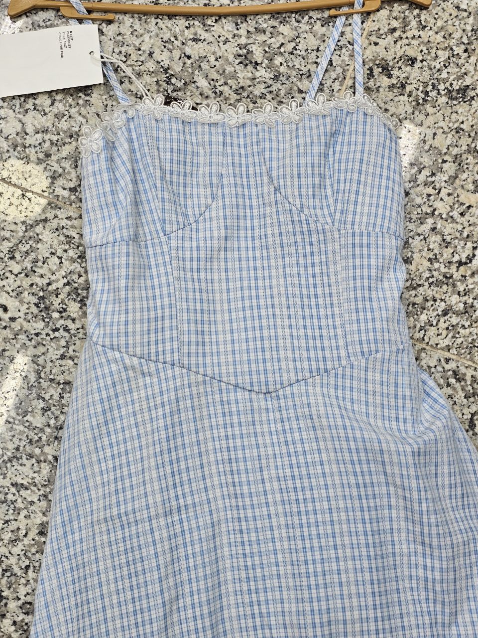 پیراهن دو بند نخی عروسکی پرنسسی