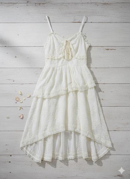 پیراهن دو بند گیپوری