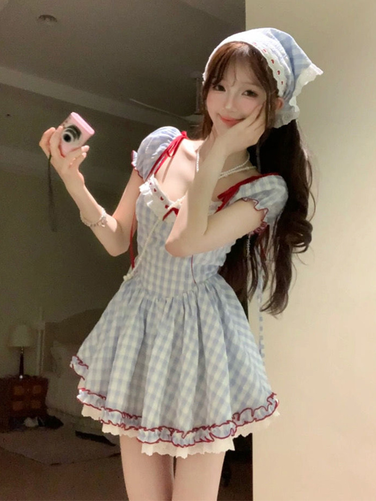 پیراهن نخی عروسکی پرنسسی