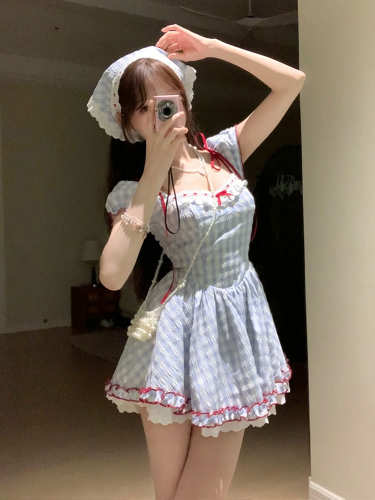 پیراهن نخی عروسکی پرنسسی