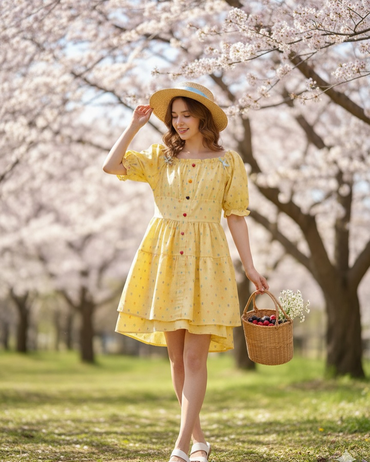 پیراهن نخی عروسکی پرنسسی