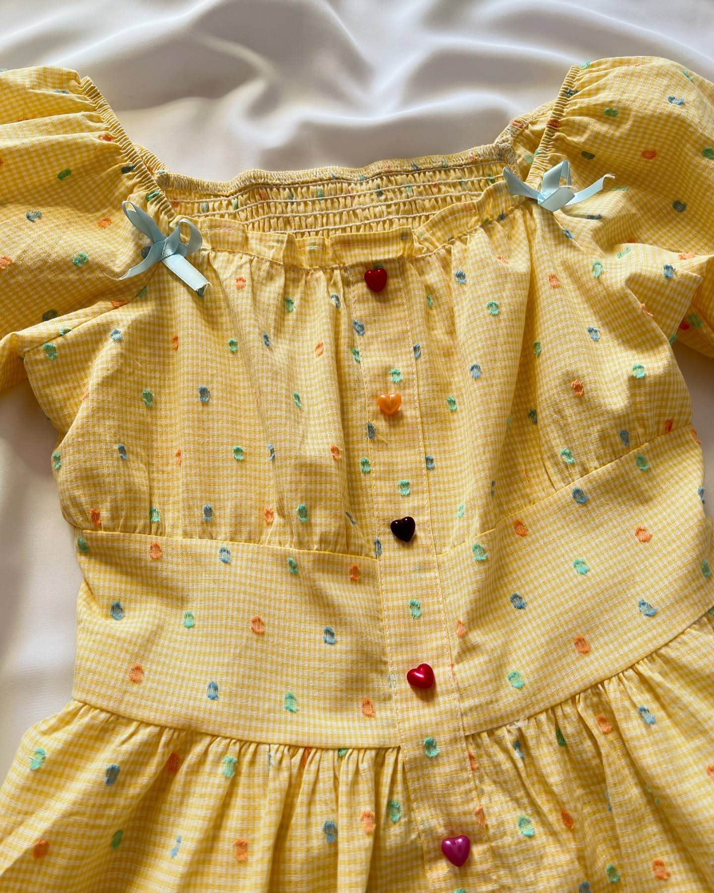 پیراهن نخی عروسکی پرنسسی