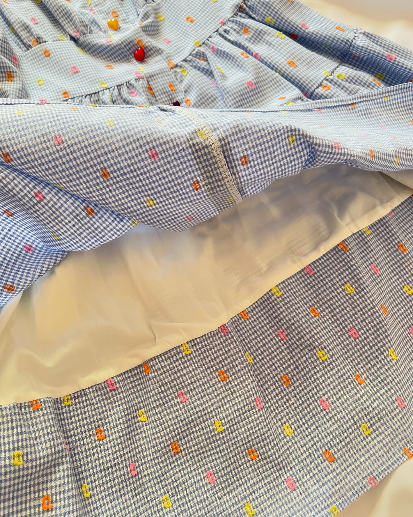 پیراهن نخی عروسکی پرنسسی