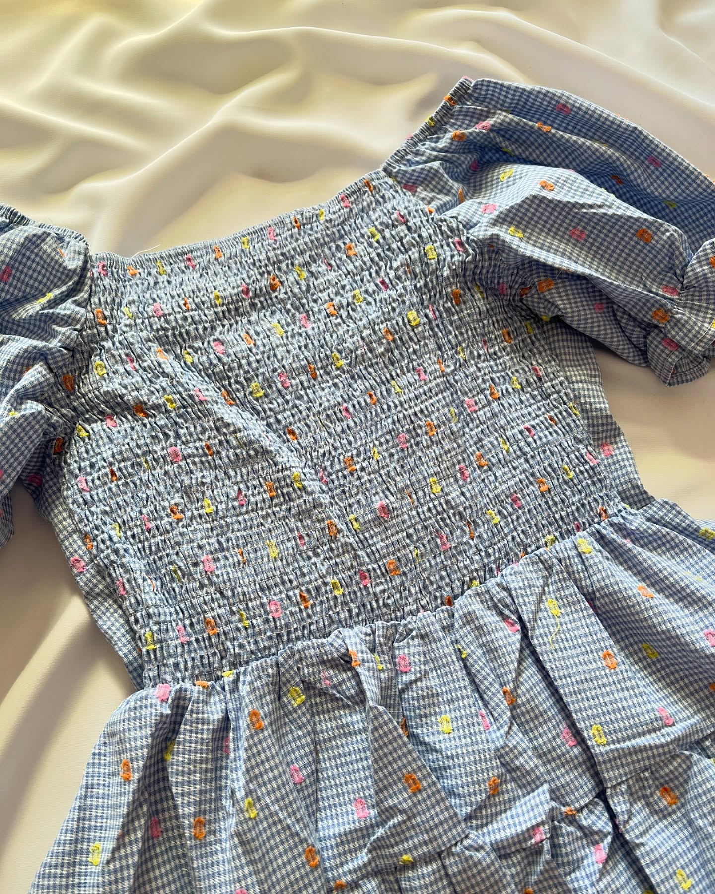 پیراهن نخی عروسکی پرنسسی