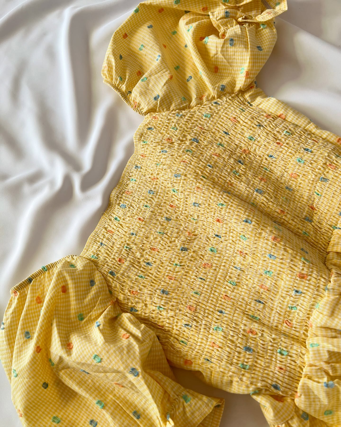 پیراهن نخی عروسکی پرنسسی