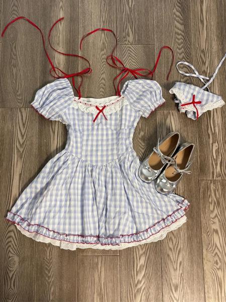 پیراهن نخی عروسکی پرنسسی