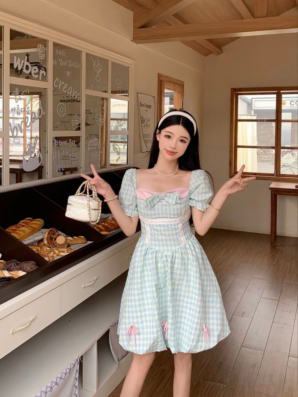 پیراهن نخی عروسکی پرنسسی