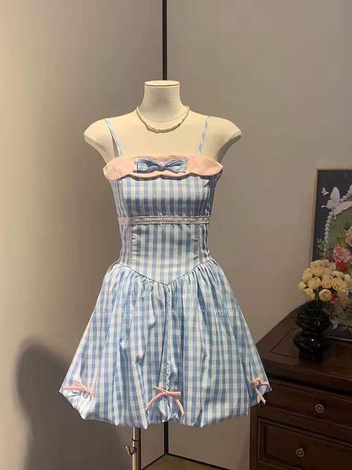 پیراهن نخی عروسکی پرنسسی