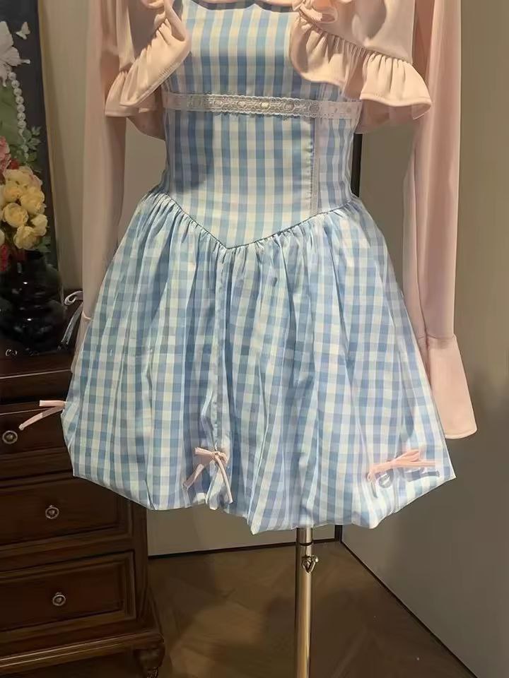 پیراهن نخی عروسکی پرنسسی