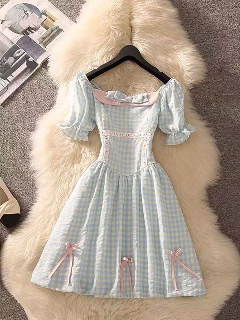 پیراهن نخی عروسکی پرنسسی