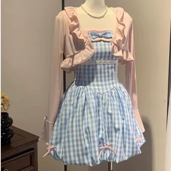 پیراهن نخی عروسکی پرنسسی