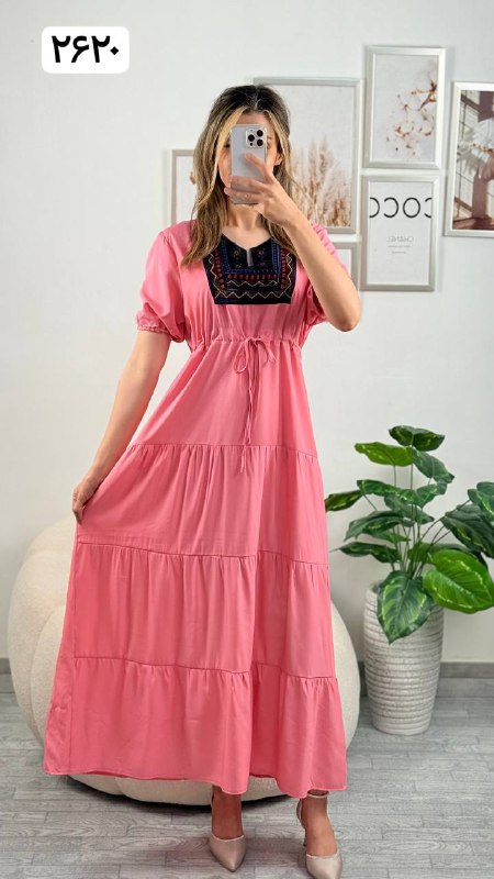 پیراهن گلدوزی