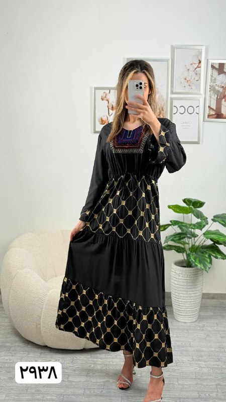 پیراهن گلدوزی