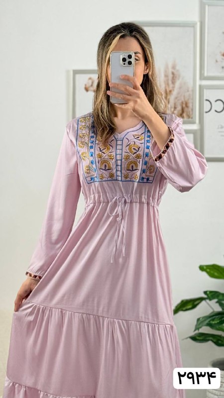 پیراهن گلدوزی