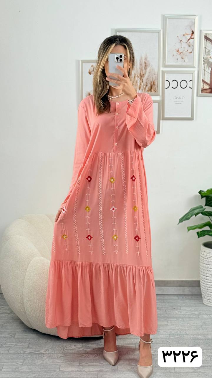 پیراهن گلدوزی