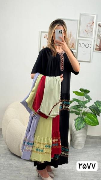 پیراهن گلدوزی
