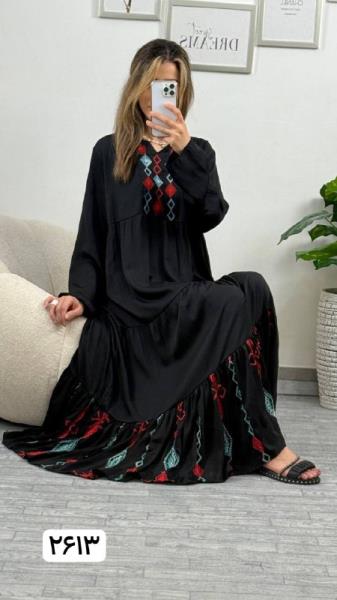 پیراهن گلدوزی